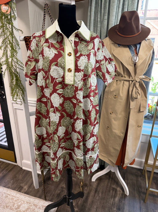 Fall Hydrangea Dress