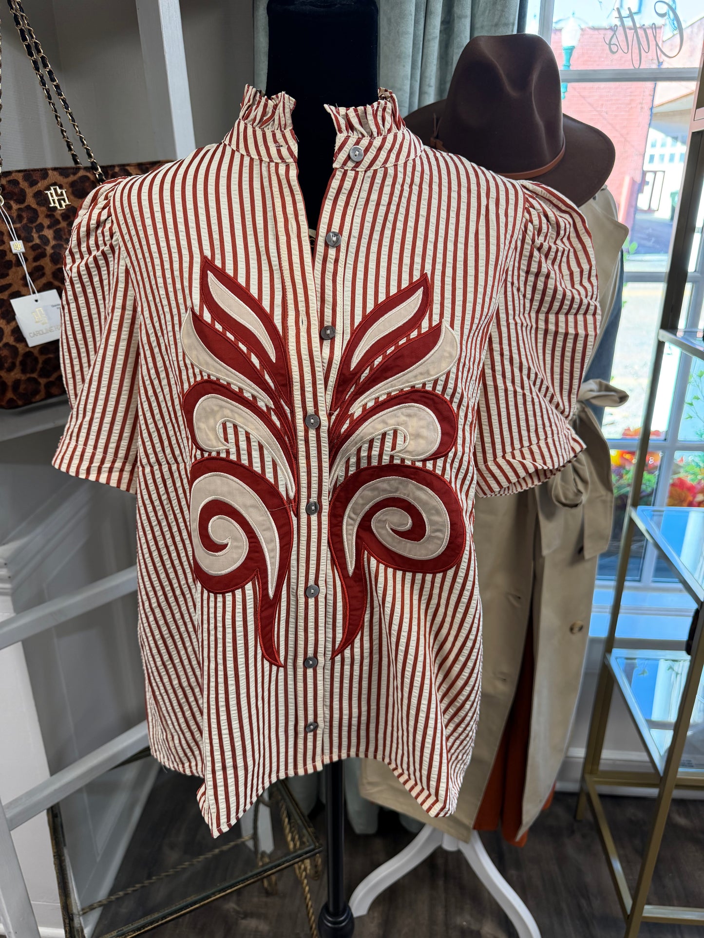 Lizzy Striped Fall Top