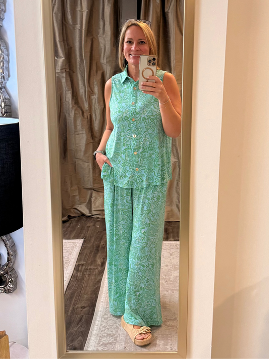Emerald Sleeveless Set