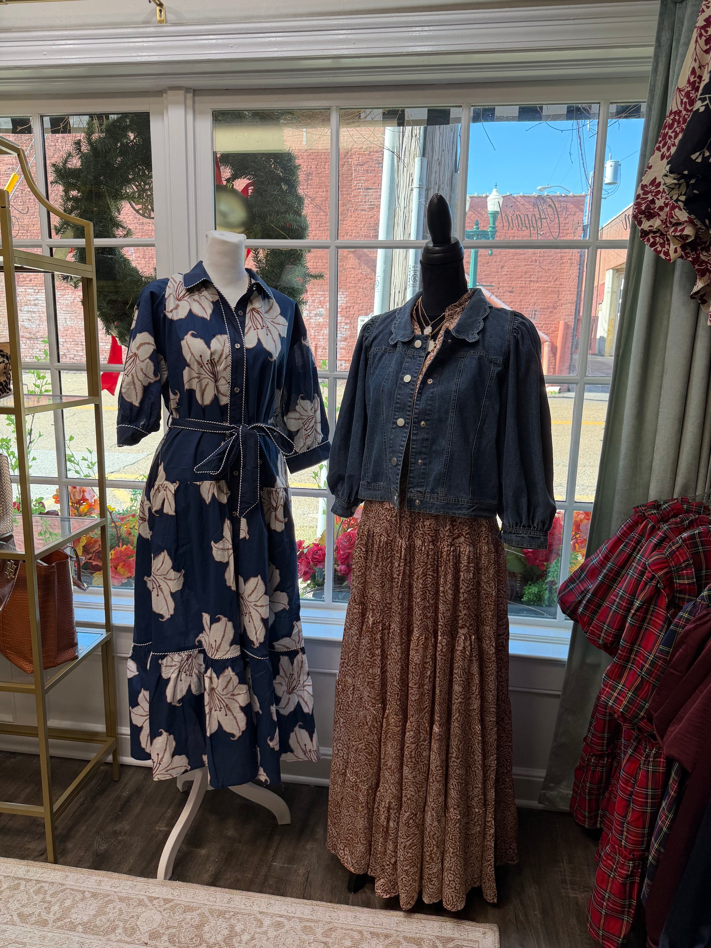 Navy Blue Floral Maxi