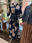 Navy Blue Floral Maxi