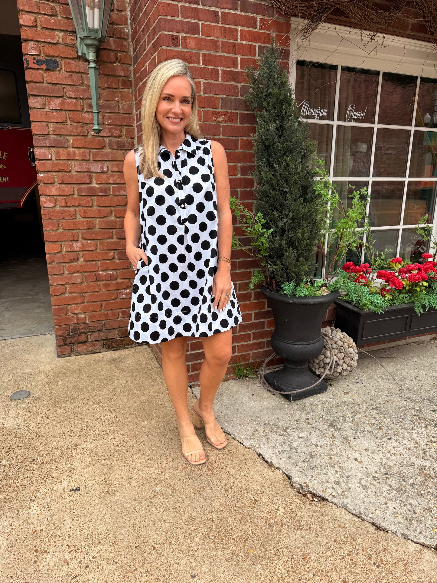 Black & White Polka Dot Dress