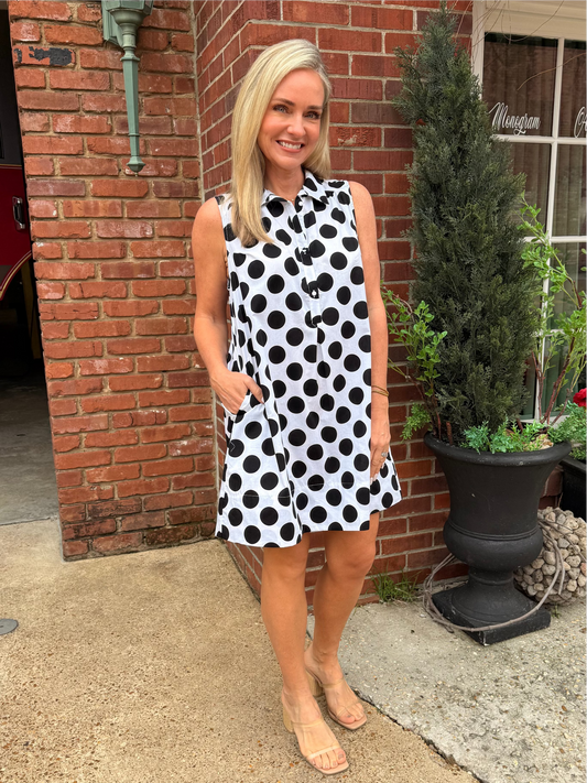 Black & White Polka Dot Dress