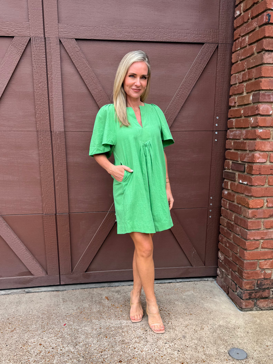Apple Green Mini Dress