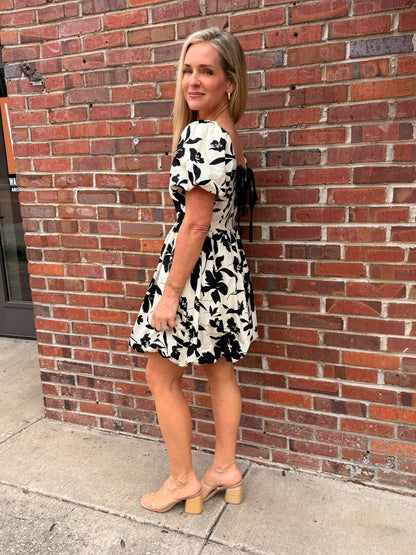 Floral Print Babydoll Dress