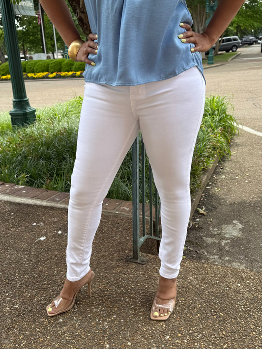 White Skinny Jeans Judy Blue Denim