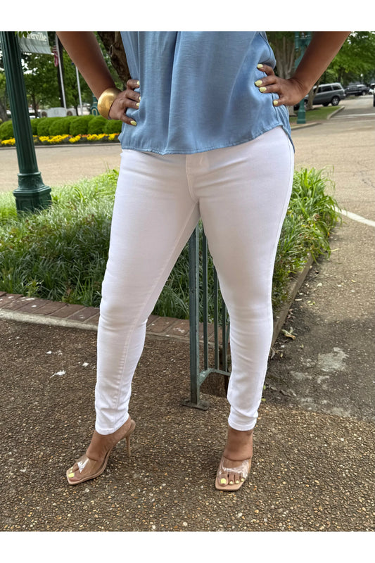 White Skinny Jeans Judy Blue Denim