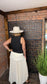 "Lana" Pleated Ivory Skirt