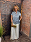 Satin Capped Sleeve Top