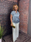 Satin Capped Sleeve Top