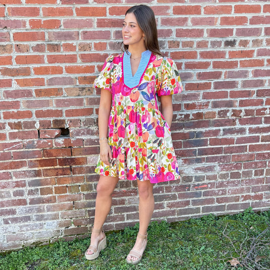 "Flora" Multi Color Dress