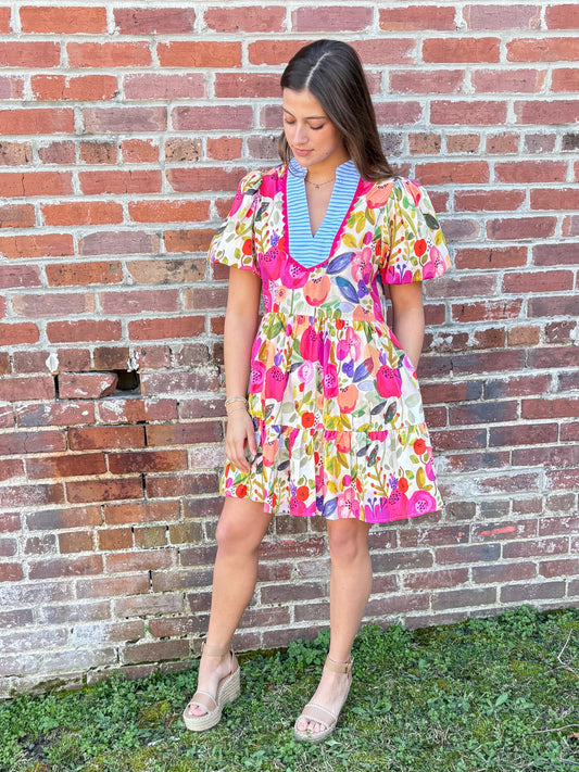 "Flora" Multi Color Dress