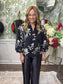 Georgina Black Floral Top