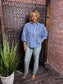 Blue Stripe Top