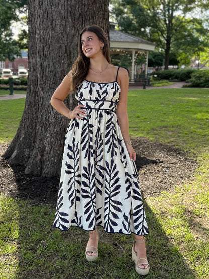 Misha Navy Midi Dress