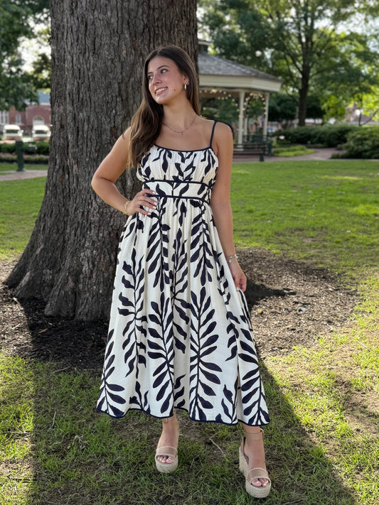Misha Navy Midi Dress