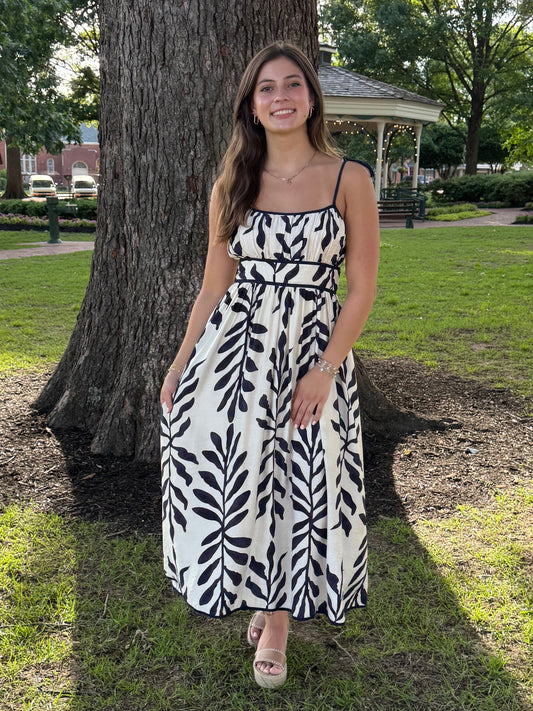 Misha Navy Midi Dress