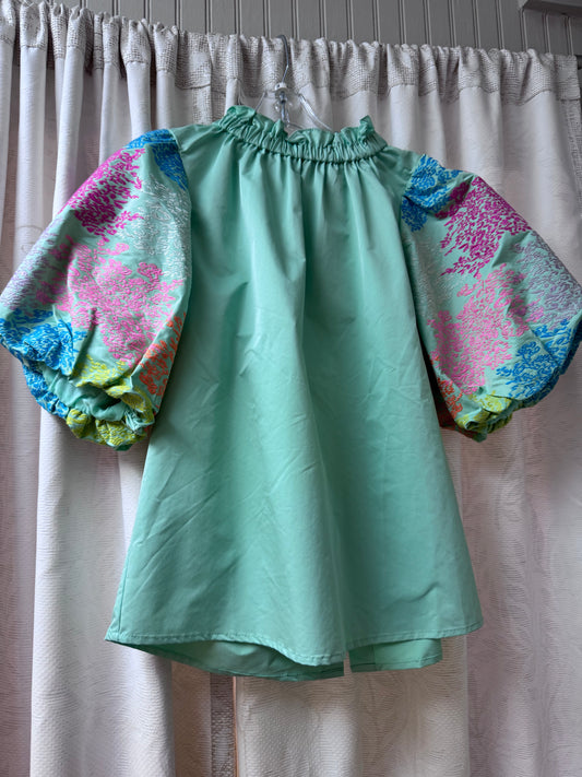 THML Floral Puff Sleeve Top
