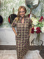 Geometric Print Midi Dress