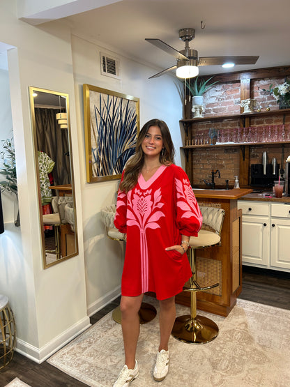 Payton Pink and Red Dress