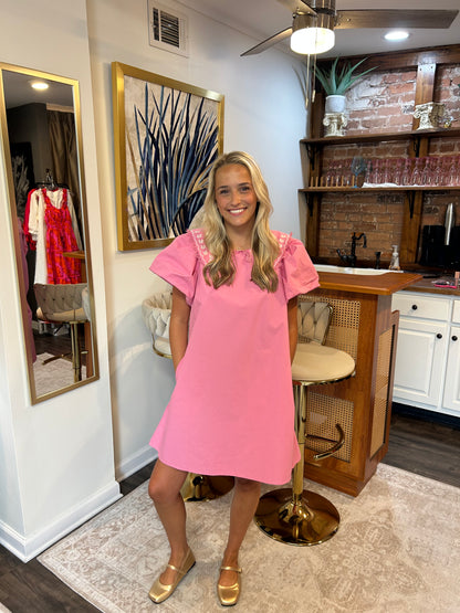 Susie Embroidered Collar Dress
