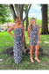 Carmen Navy & Ivory Strapless Jumpsuit