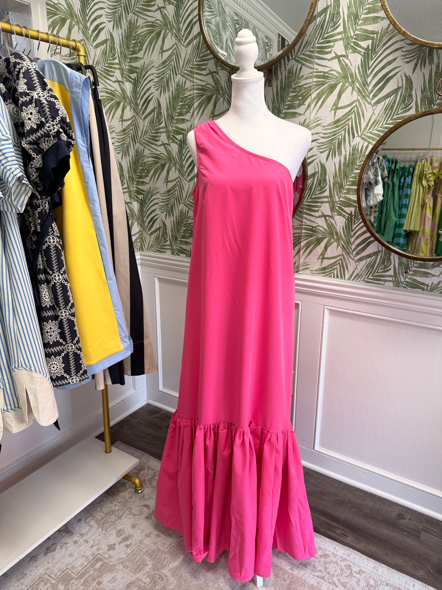 Lisa One Shoulder Maxi Dress