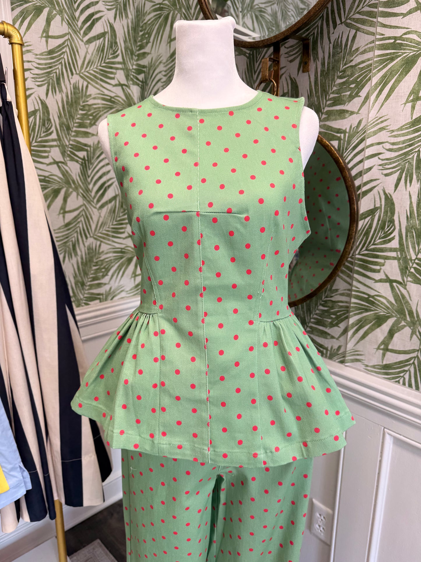 Poppy Peplum Top