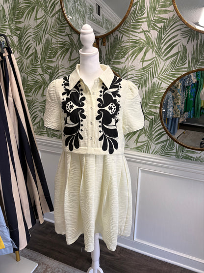 Ivory Layered Mini Dress