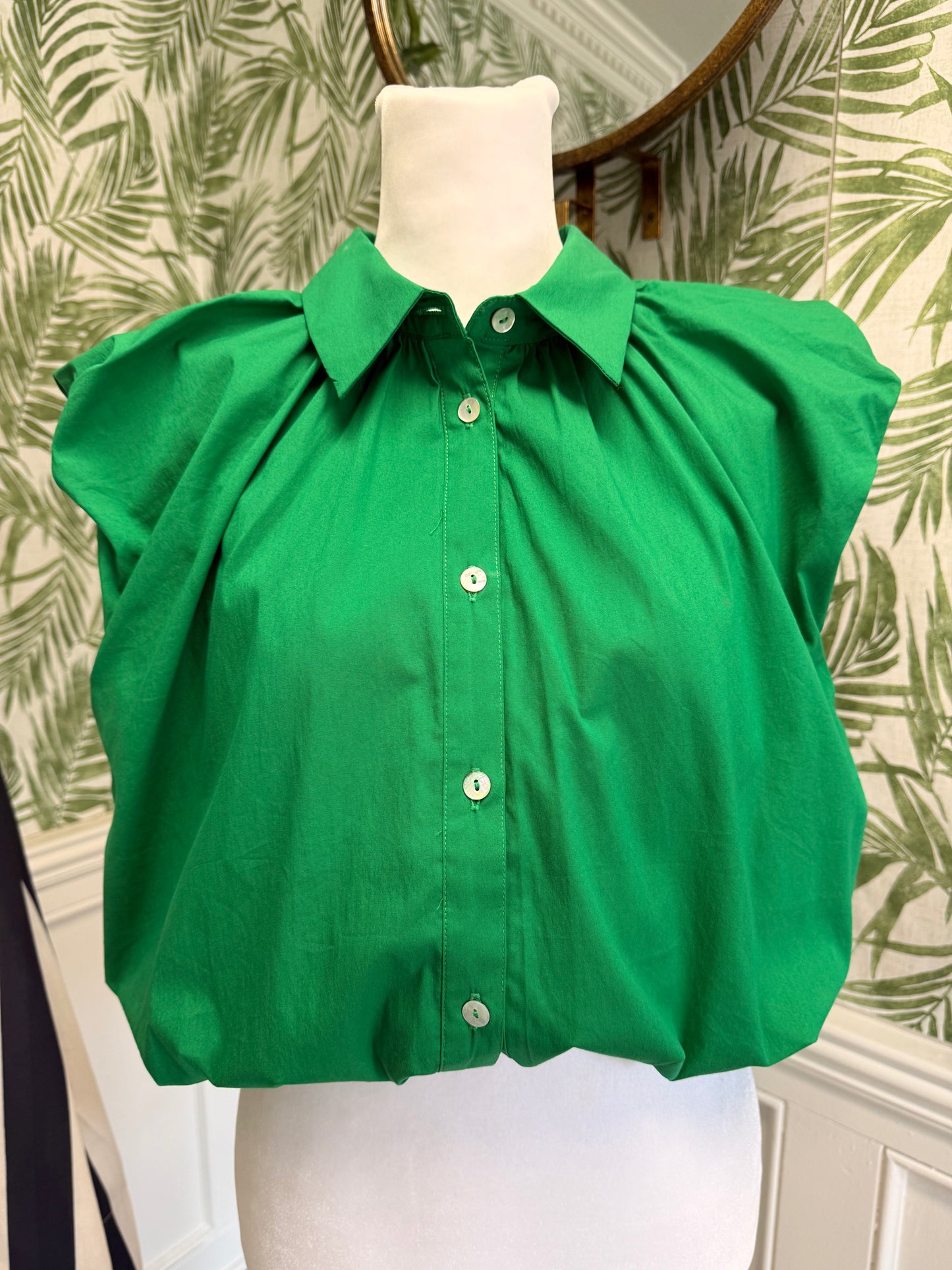 Alex Sleeveless Bubble Blouse