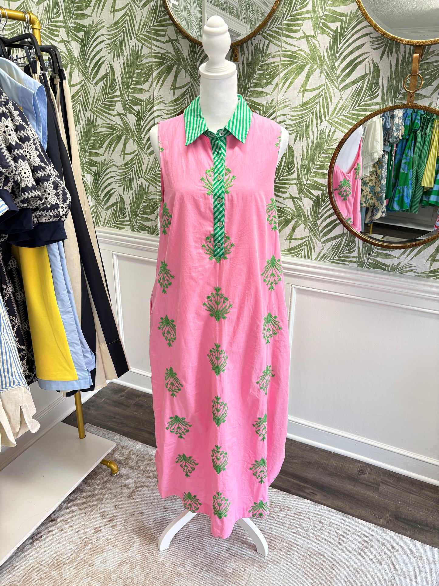 Paige Botanical Sleeveless Midi Dress