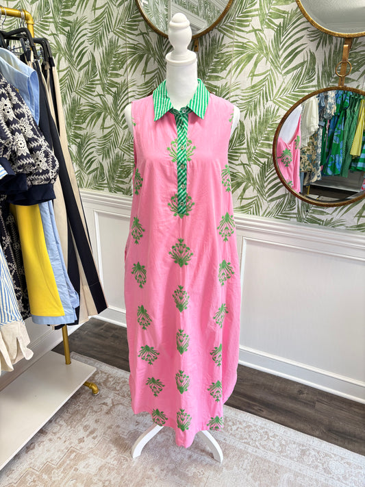 Paige Botanical Sleeveless Midi Dress