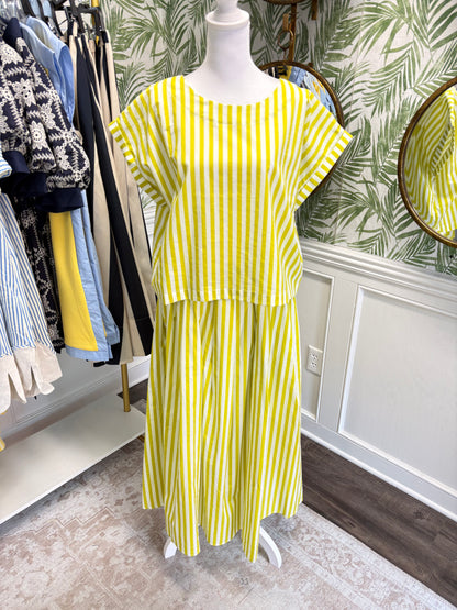 Kelsey Striped Midi Skirt