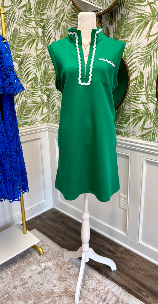 Green Sleeveless Dress