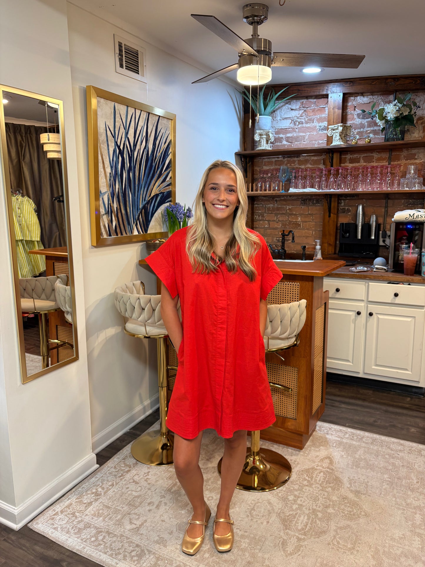 Short Sleeve Mini Dress