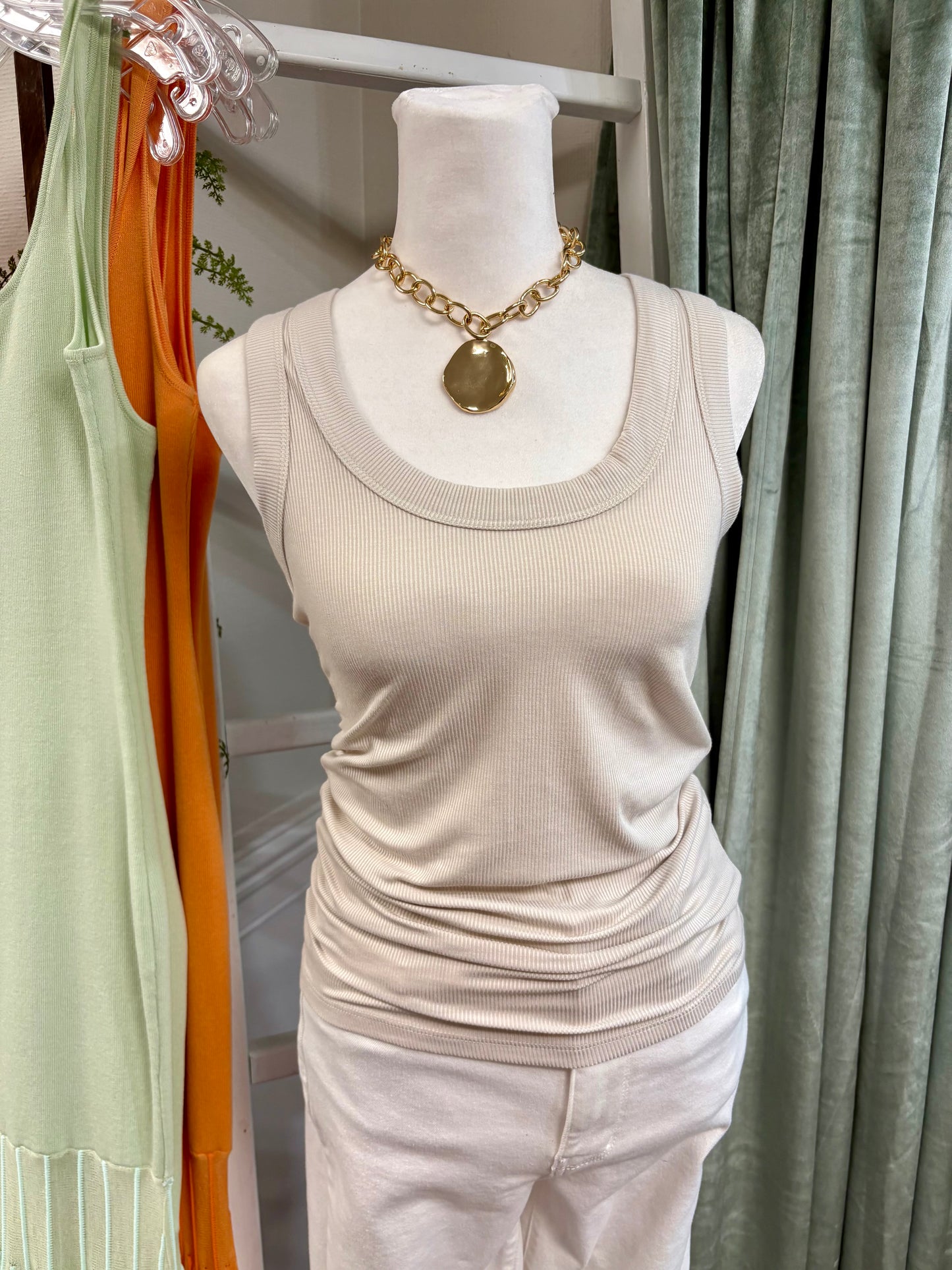 Paige Ribbed Tank Top
