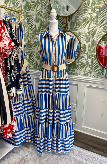 Saylor Striped Maxi Dress