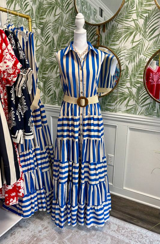 Saylor Striped Maxi Dress
