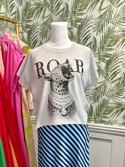 Rhinestone Cheetah Roar Tee