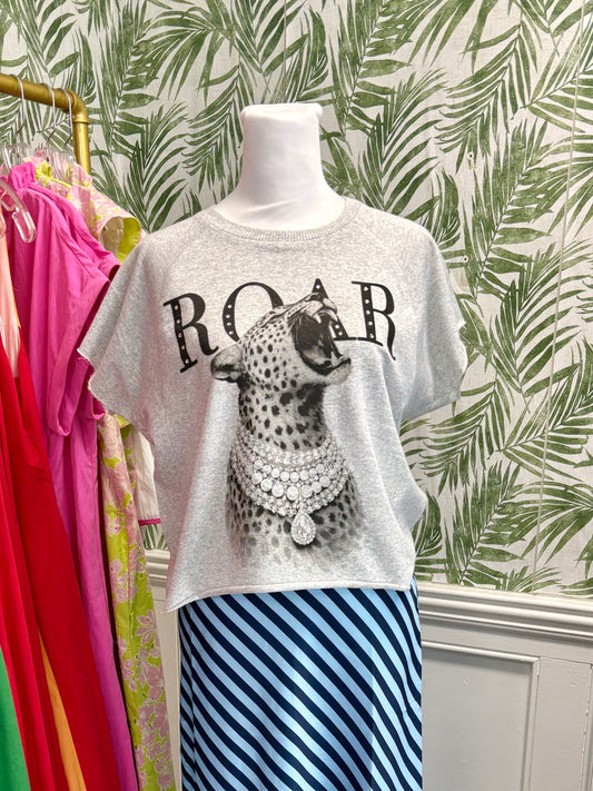 Rhinestone Cheetah Roar Tee