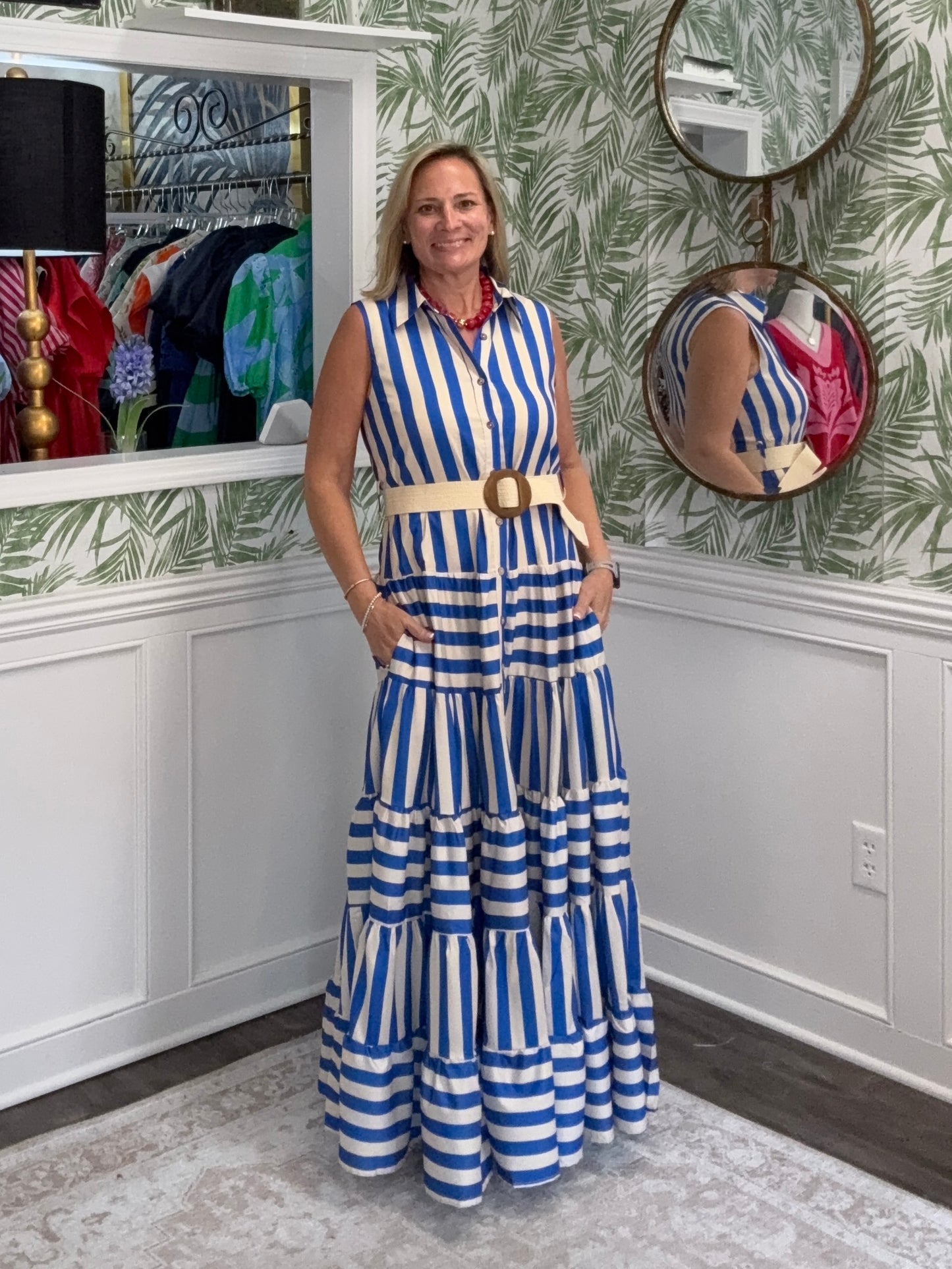 Saylor Striped Maxi Dress