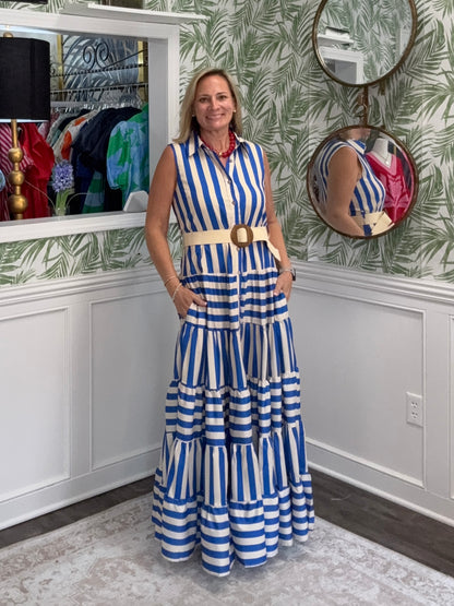 Saylor Striped Maxi Dress