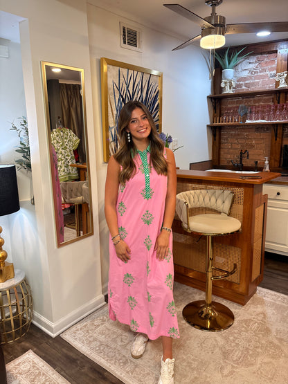 Paige Botanical Sleeveless Midi Dress