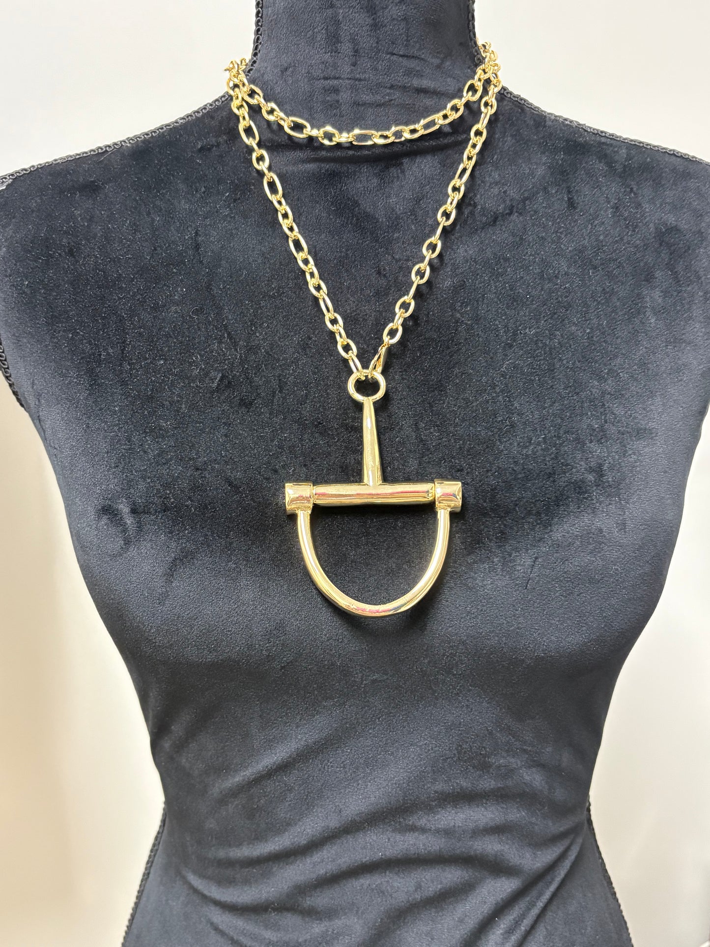Large Gold Toggle Necklace
