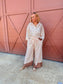 Tina Belted Wide-Leg Cheetah Pants
