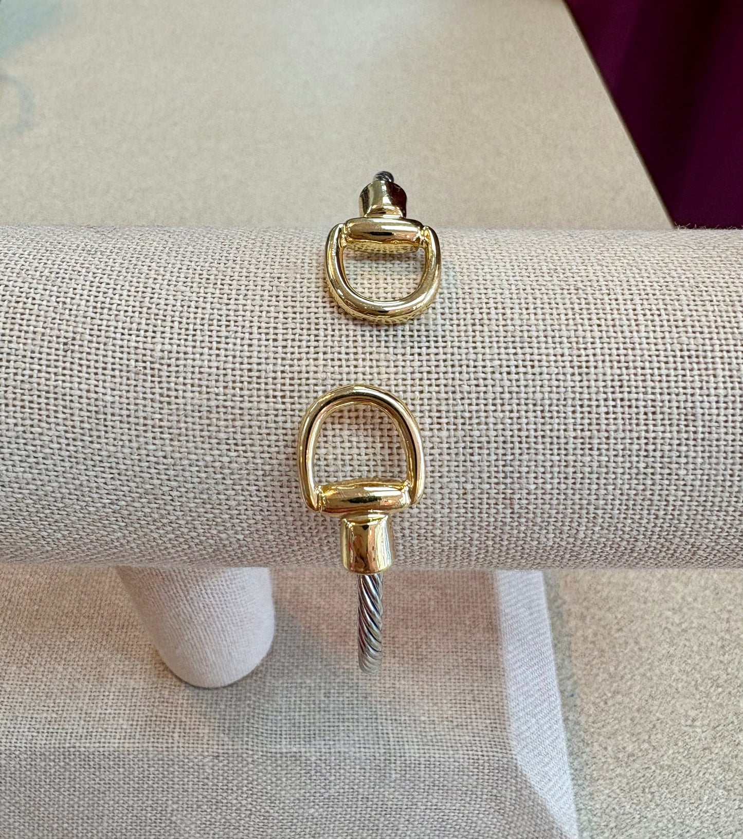 Silver & Gold Horse Bit Cuff