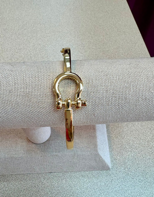 Gold Horse Bit Cuff