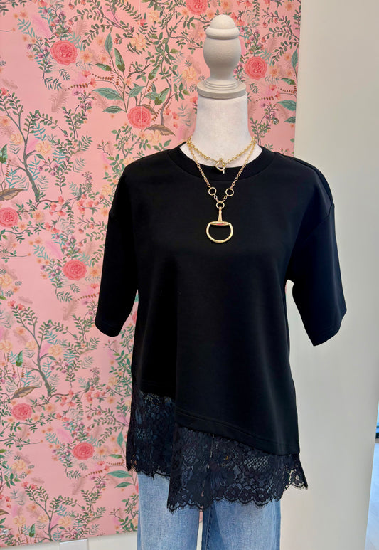 Daphne Lace Trim Top