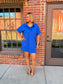 Camilla Mixed Jersey Polo Mini Dress