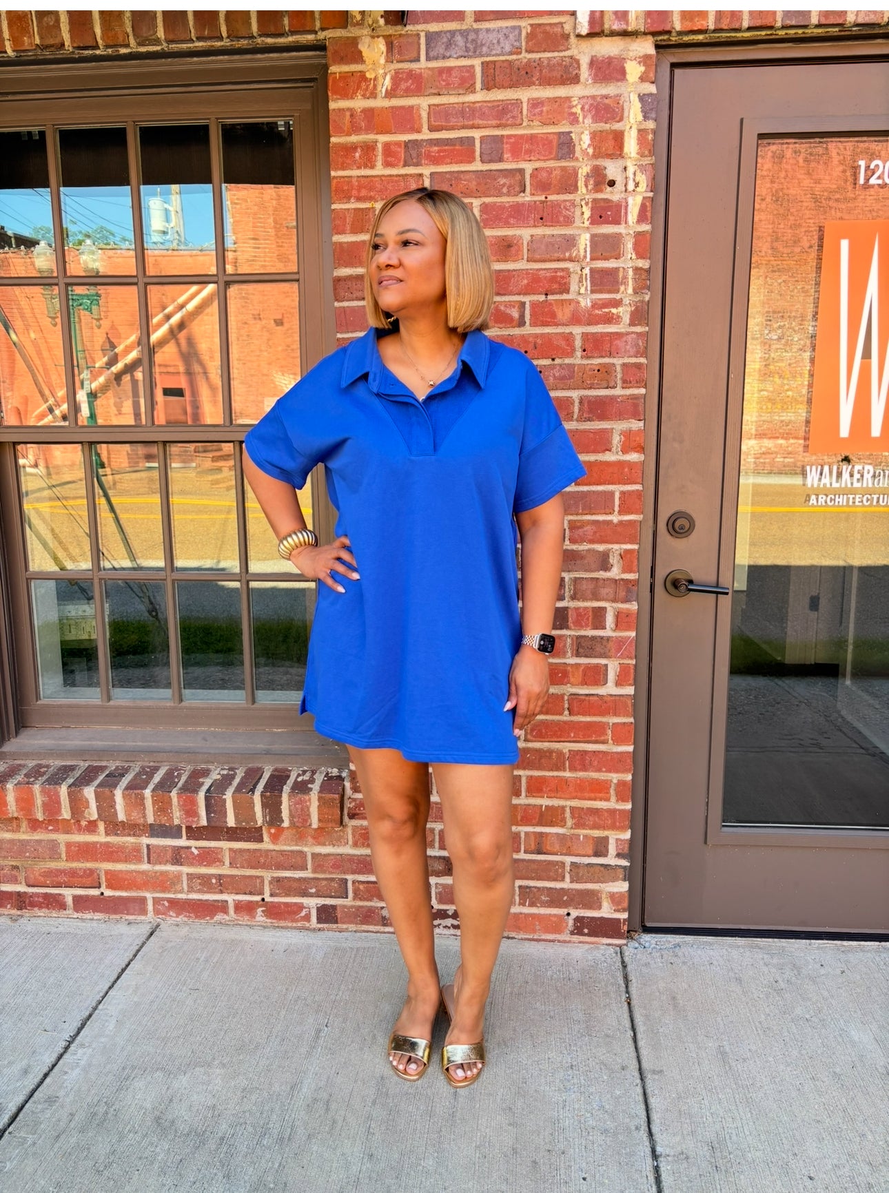 Camilla Mixed Jersey Polo Mini Dress